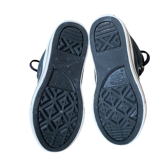 CONVERSE All Star Chuck Taylor High Top Sneakers Shoes Junior Size 12 Padded - Picture 6 of 7